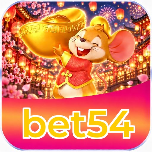 Interface da plataforma bet54 mostrando slots populares e bônus de boas-vindas